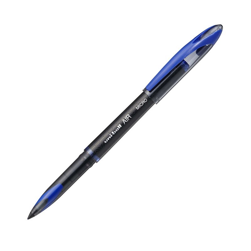 Rollere - Roller Uni-ball AIR Micro UBA-188-M, 0.5mm, corp negru, detalii in culoarea scrisului