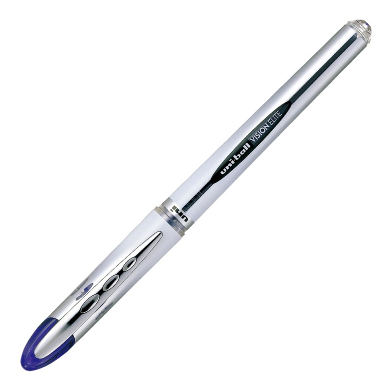 Roller reincarcabil Uni-ball Vision Elite UB-200, 0.8mm, corp gri, detalii in culoarea scrisului [0]
