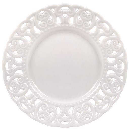 Set 6 farfurii elegante cu margini dantelate pentru servire desert [2]