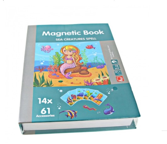 Carte magnetica pentru copii Mica Sirena si Vietati Marine [3]