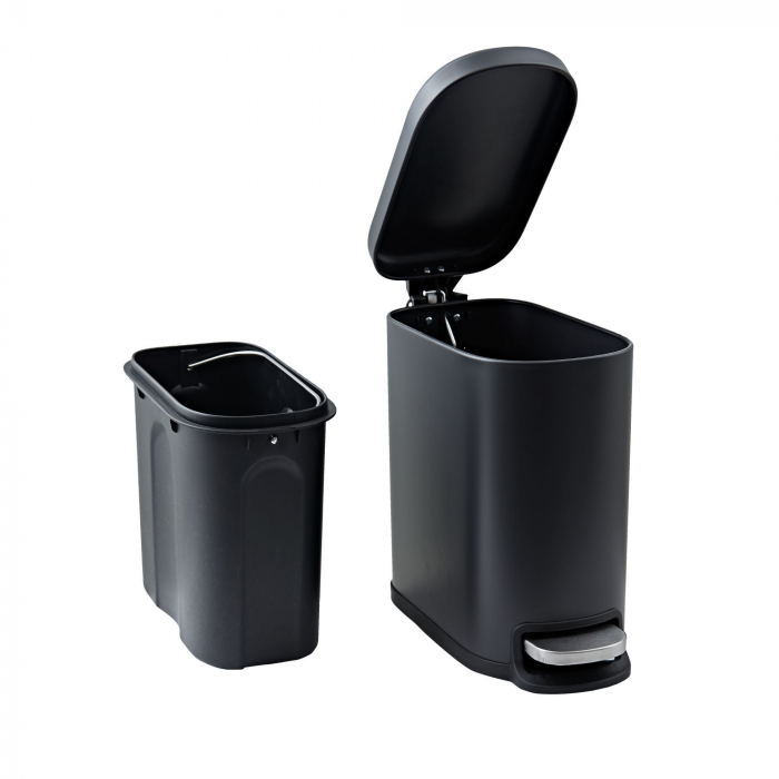 Set 2 accesorii pentru baie format din perie Wc cu suport si cos de gunoi [4]