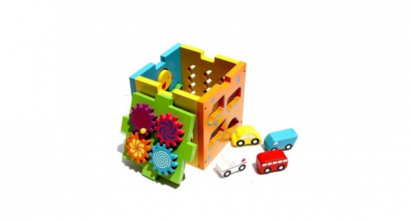 Cub educativ multifunctional din lemn cu diverse forme [3]