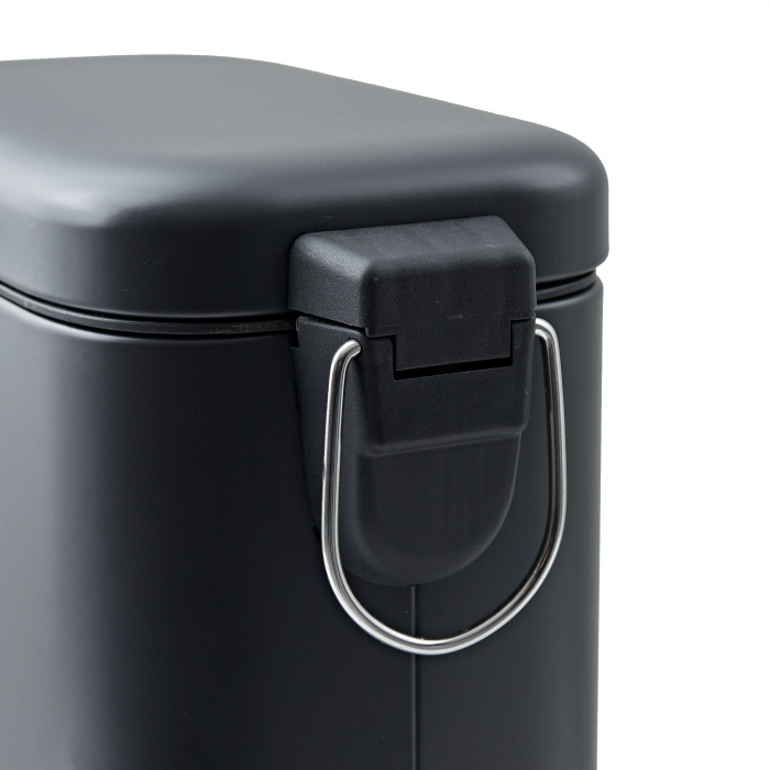 Cos de gunoi pentru baie Slim Black [4]