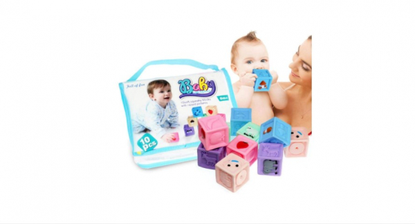 Set 10 Cuburi Siliconate Moi pentru bebelusi [4]
