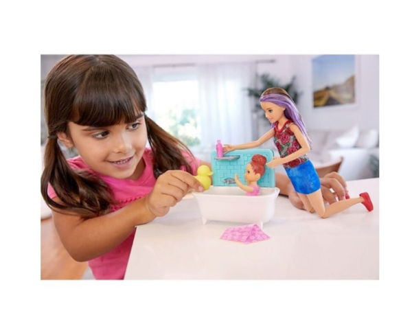 Set de joaca Papusa Barbie Babysitter [6]