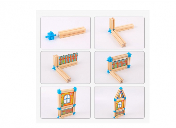Set de construit din lemn Micul Arhitect [6]