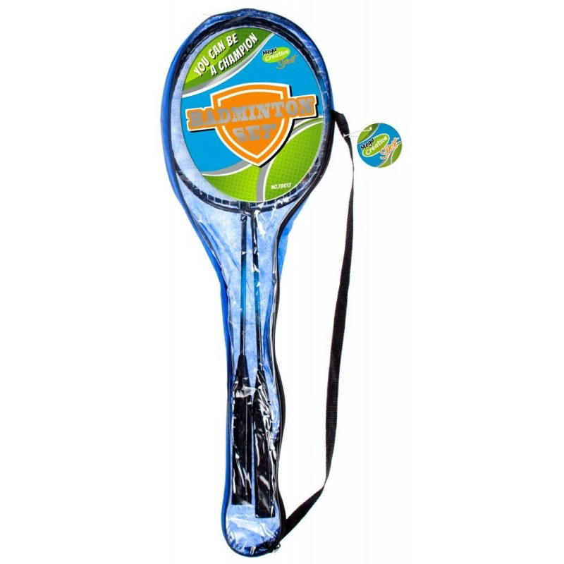 Set 2 rachete badminton cu husa din plastic inclusa,+12 ani