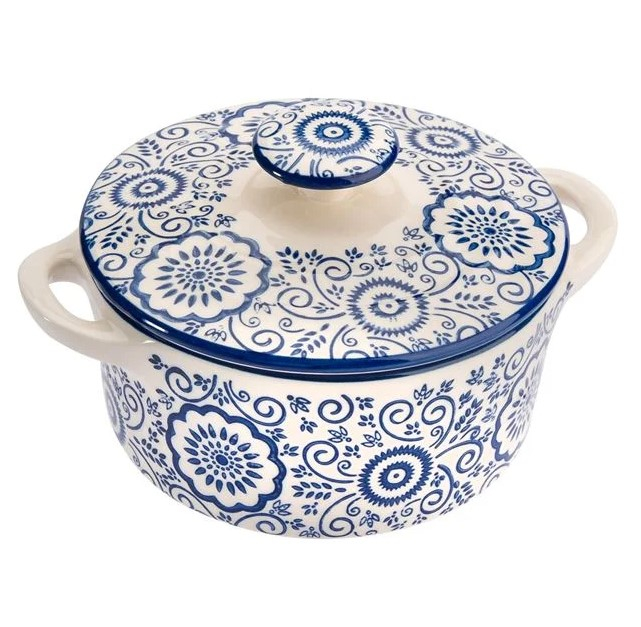 Set format din 6 boluri de servit din ceramica cu manere si capac pentru supa [2]