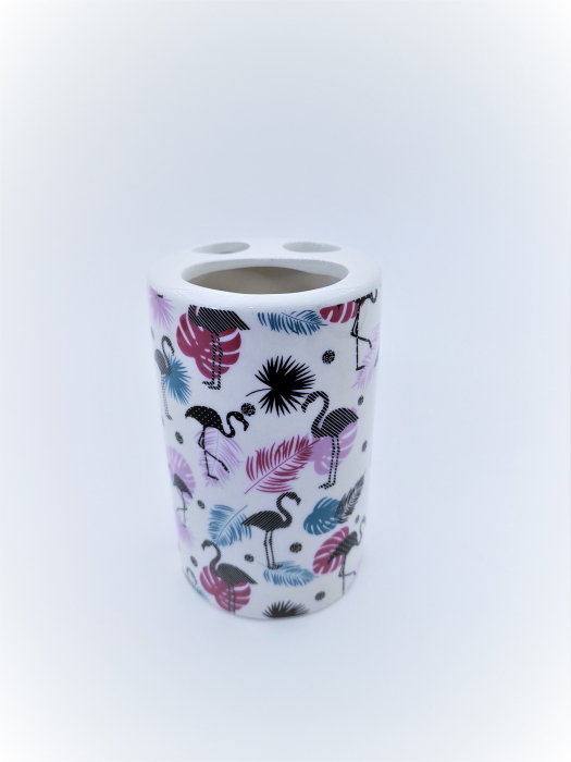 Set 4 accesorii baie din ceramica Model Flamingo [4]