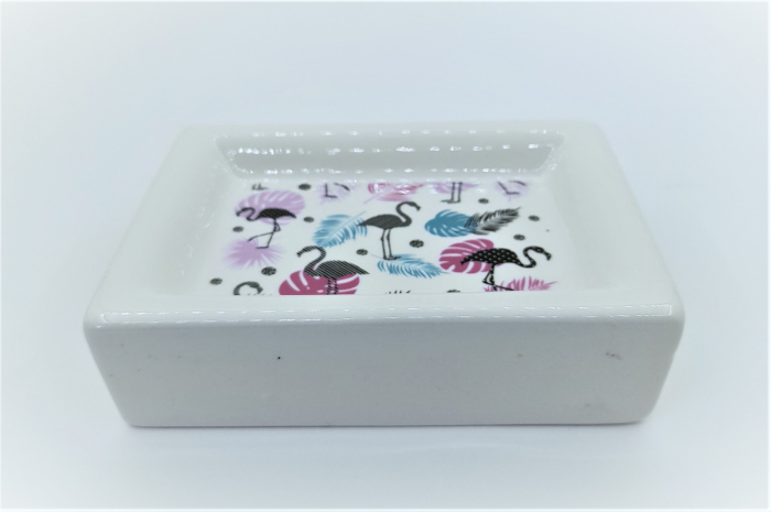 Set 4 accesorii baie din ceramica Model Flamingo [5]