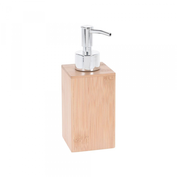 Set accesorii din bambus pentru baie format din dozator sapun lichid si pahar pentru periute de dinti [2]