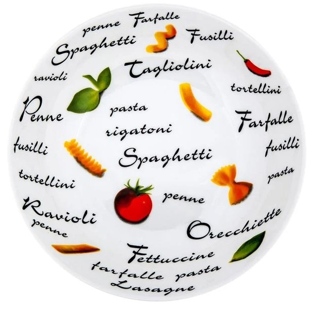 Set 6 Farfurii din Portelan pentru Paste - Spaghetti ! [2]