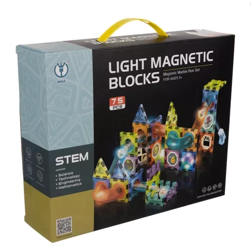Set de constructie magnetic Marbel Run cu 75 piese,+ 4 ani [2]
