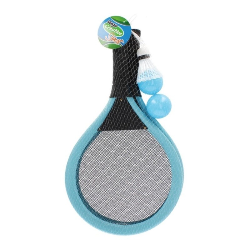 Set 2 rachete pentru copii cu fluturas si 2 mingiute,diverse culori,+10 ani