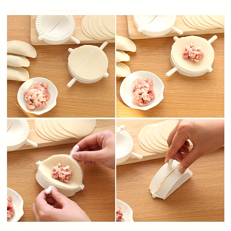 Set 2 forme pentru coltunasi/ravioli,dimesniuni diferite, plastic,alb [3]