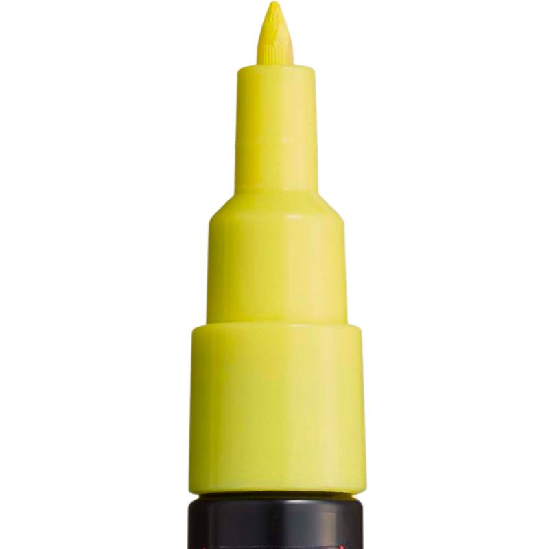 Marker UNI PC-1M Posca 0.7 mm,varf rotund,sunshine yellow [2]