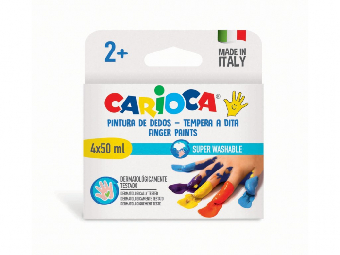 Acuarele pentru pictat cu degetele,4 culori,4x50 ml
