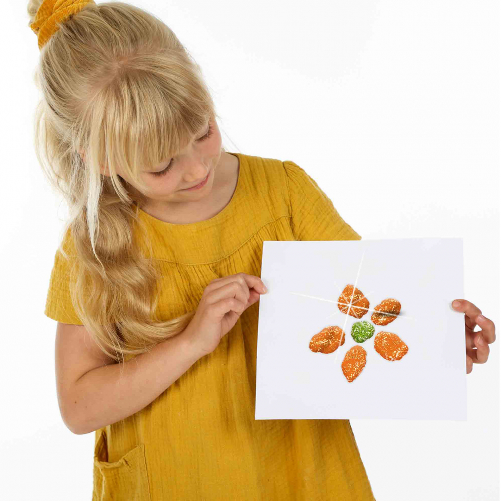 Acuarele lavabile pasta glitter, set 6 culori x 45ml [4]