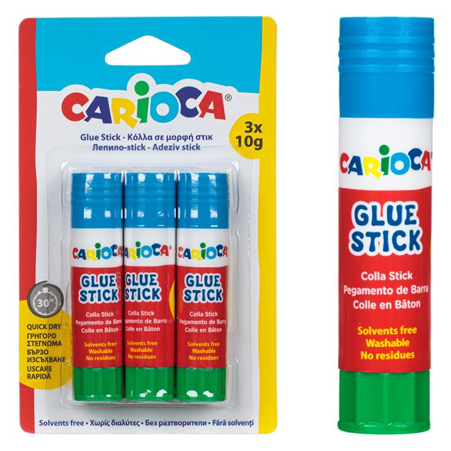 Adeziv glue stick carioca-3 bucati