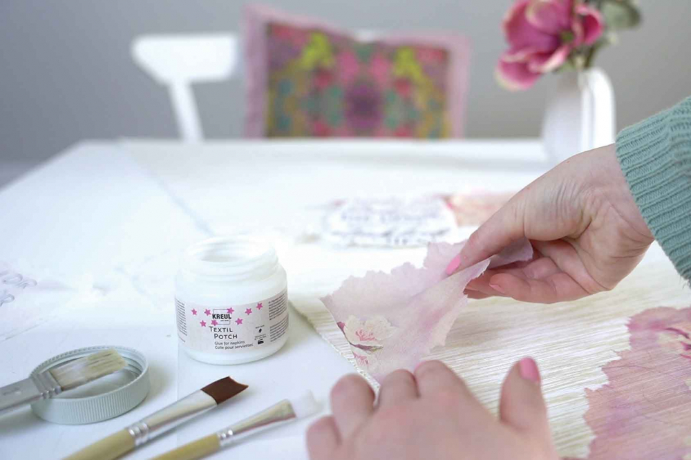 Adeziv și Lac KREUL Potch pentru Tehnica Șervețelului pe Textile – 150 ml [3]