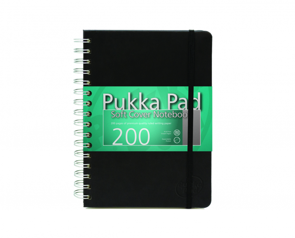 Agenda Pukka Pad A5 Matematică, spirală, 200 file, negru [1]
