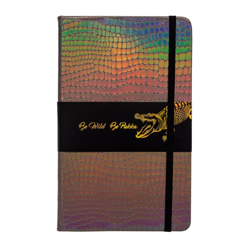 Agenda Pukka Pad Wild A5, 192 File Dictando, Hartie 90g, Coperta Imitatie Crocodil