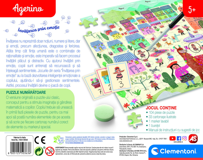 AGERINO PUZZLE NUMARATOARE [4]