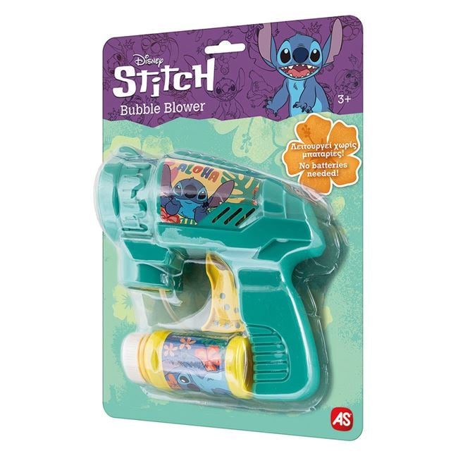 Aparat de facut baloane sapun,Disney Stitch Bubble Power,plastic,+3 ani