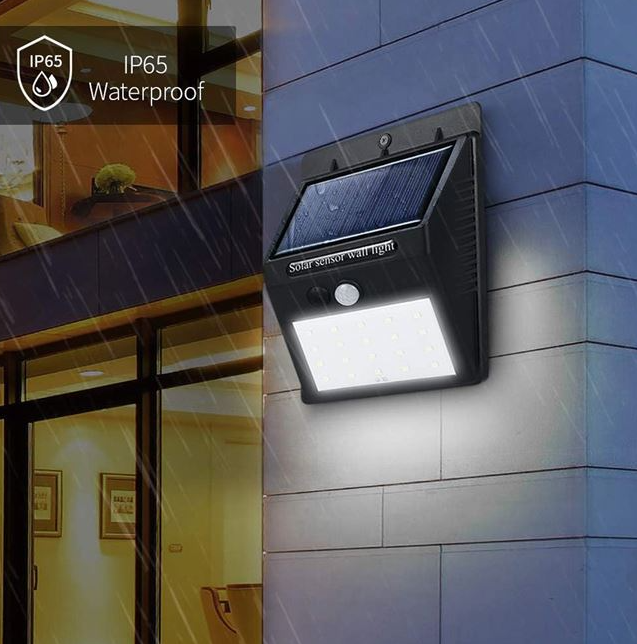 Aplica solara proiector LED cu senzor de miscare, 3 functii, 10x12x5 cm [3]