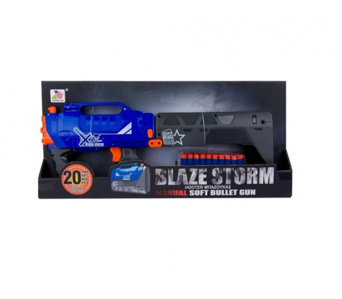 Arma de jucarie Blaze Storm Hooter cu 20 gloante de spuma [2]