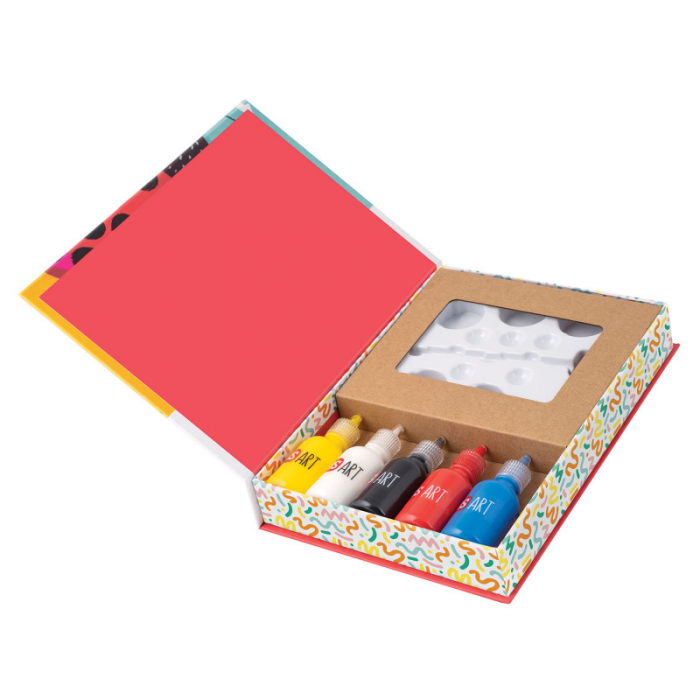 Set de pictura cu degetele -primele mele creatii cu carticica 20 pagini si accesorii incluse [4]