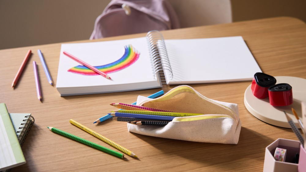 Ascuțitoare triplă Faber-Castell Grip 2001 gri, cu container [7]