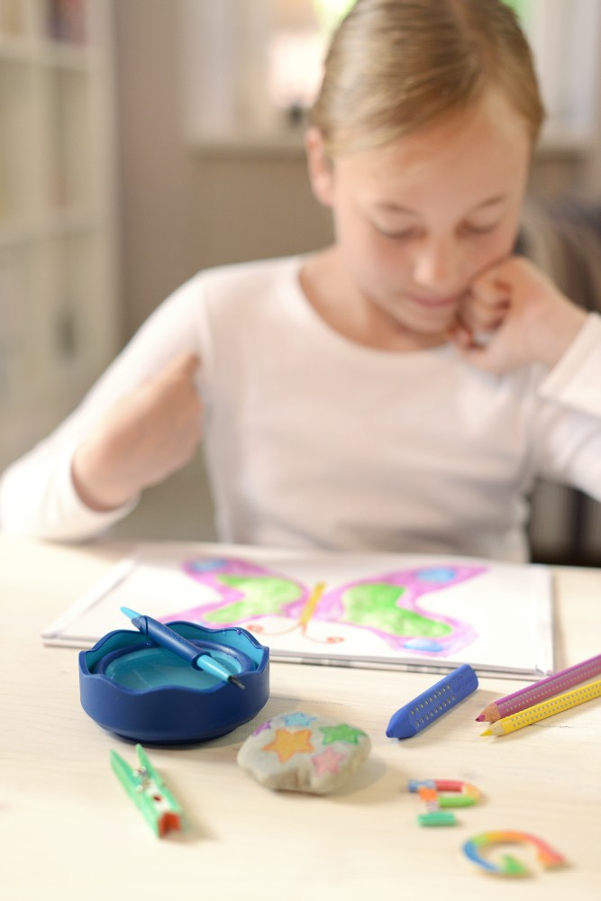 Ascuțitoare triplă Faber-Castell Grip 2001 gri, cu container [4]