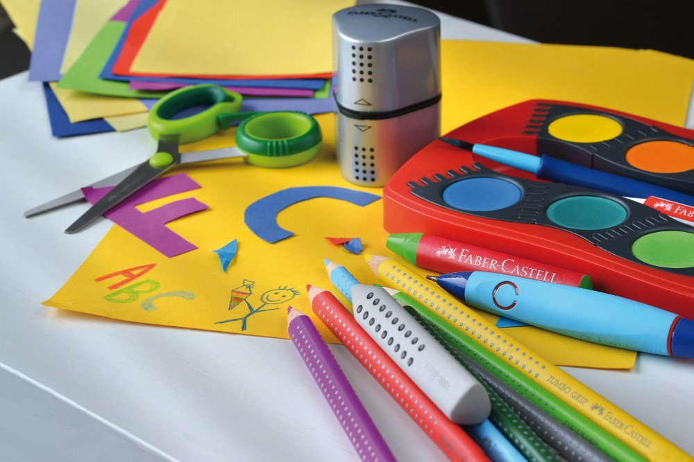 Ascuțitoare triplă Faber-Castell Grip 2001 gri, cu container [3]