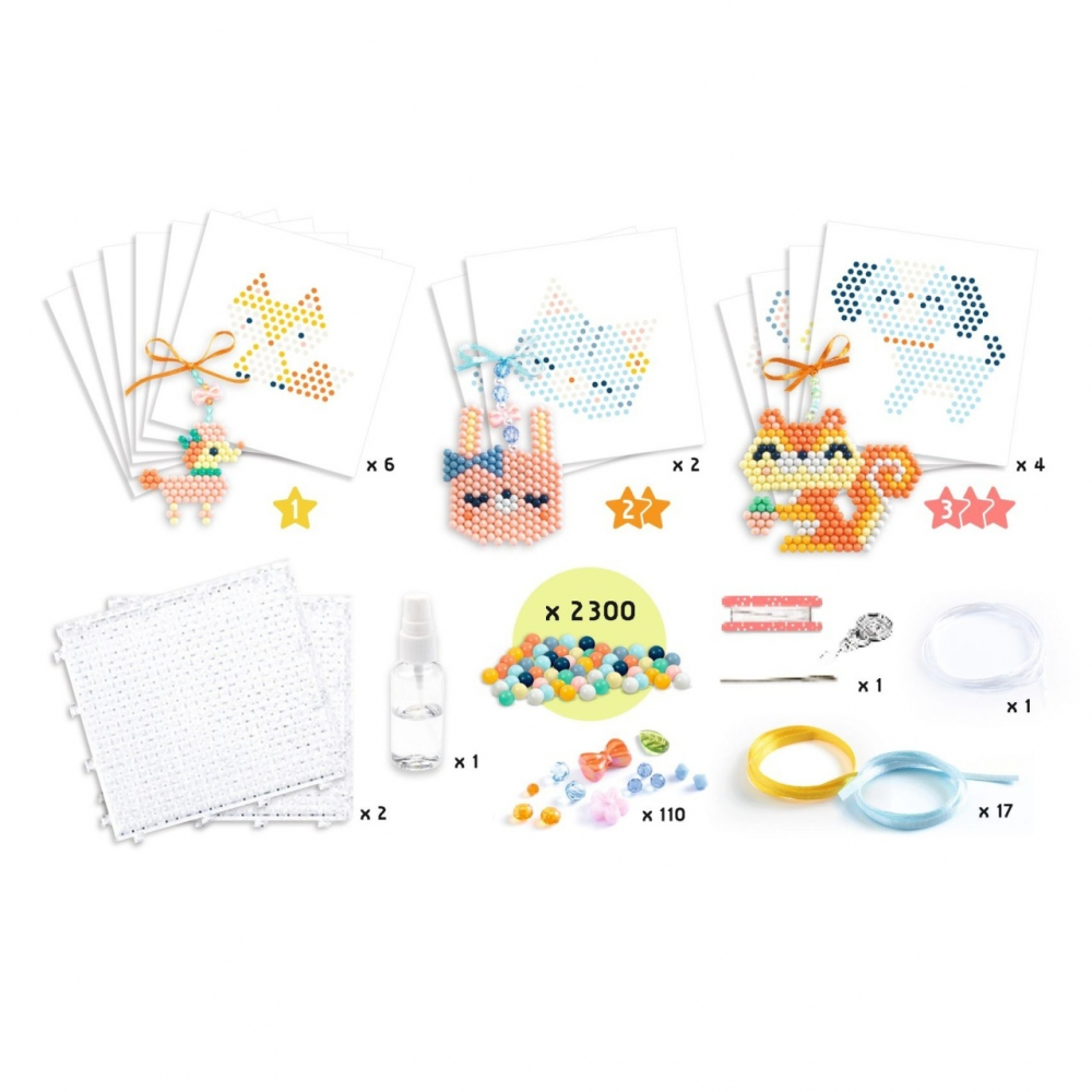 Atelier creativ cu margele Animalute norocoase, Djeco [5]