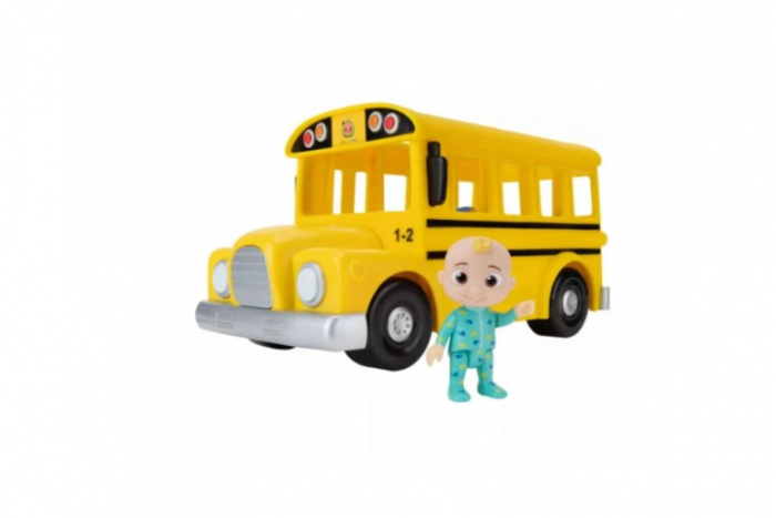 Autobuz Școlar Cocomelon cu Sunet și Figurină JJ [4]