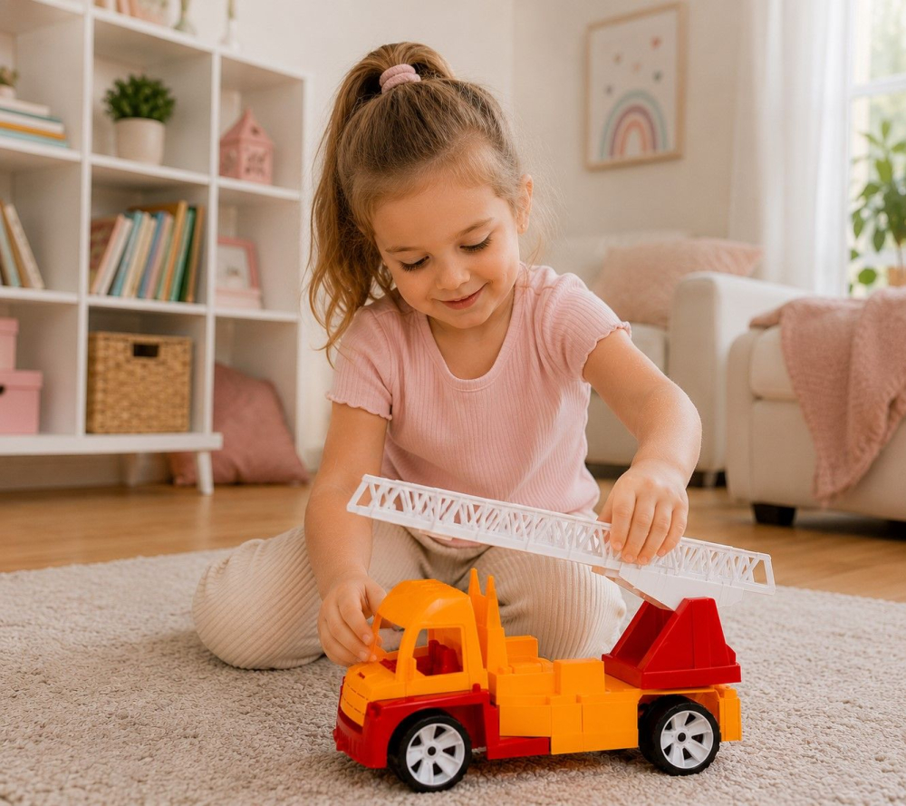 AUTOSPECIALA POMPIERI CU SCARA ROSU PORTOCALIU 46CM [5]