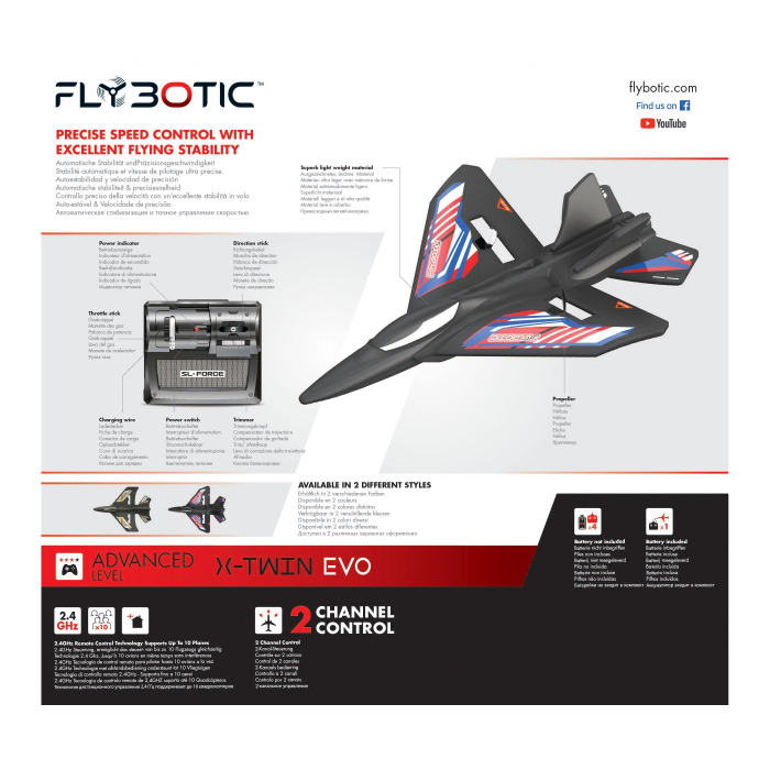 Avion cu telecomanda x-twin evo rosu [7]