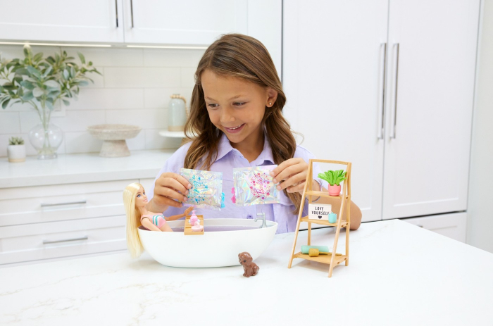 Babrie Self Care Set Papusa si Baie cu Confetti  [3]
