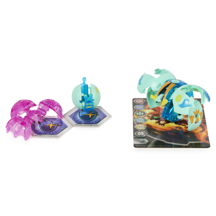 Bakugan Platinum Powerup S4 Sectanoid Nano Widow și Nano Sludgem [6]