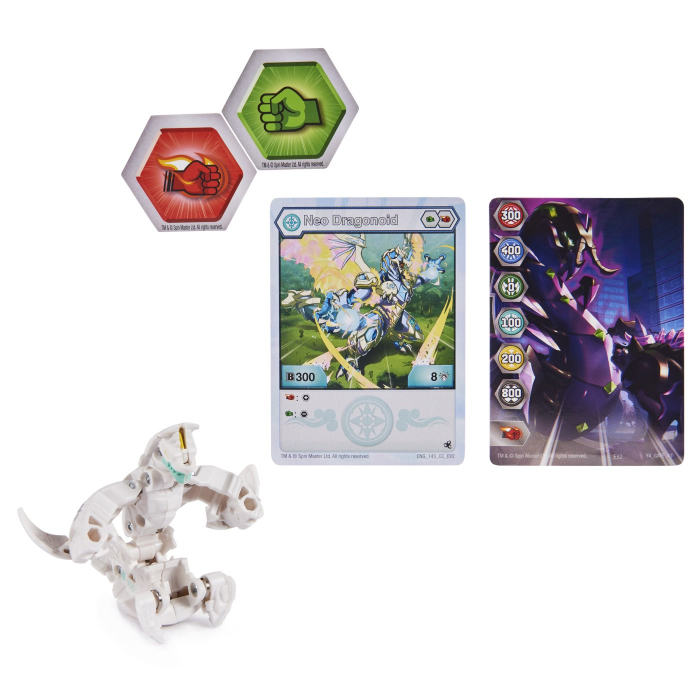 Bakugan S4 Bilă Clasică Neo Dragonoid Alb  [2]