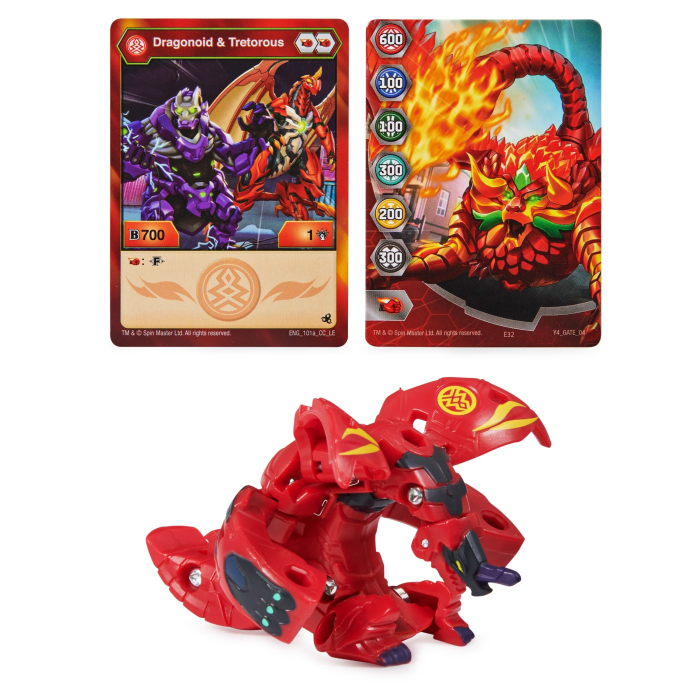Bakugan S5 Bila Clasică Dragonoid Tretorous Roșu  [2]