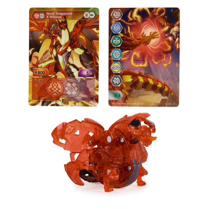 Bakugan S5 Nova Dragonoid Nillious Roșu  [2]
