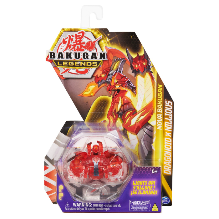 Bakugan S5 Nova Dragonoid Nillious Roșu  [1]