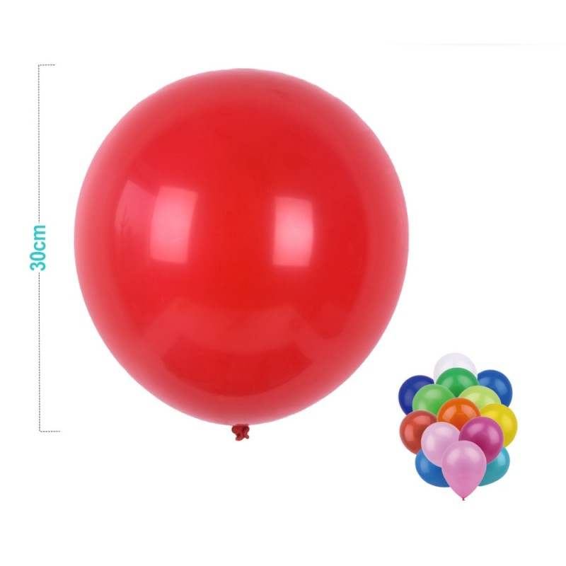 Set 6 Baloane Aniversare PartyGo, 30cm, Diverse Culori [1]