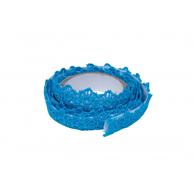 Banda adeziva dantelata pentru activitati crafts,textil,diverse culori, 15mmx1m