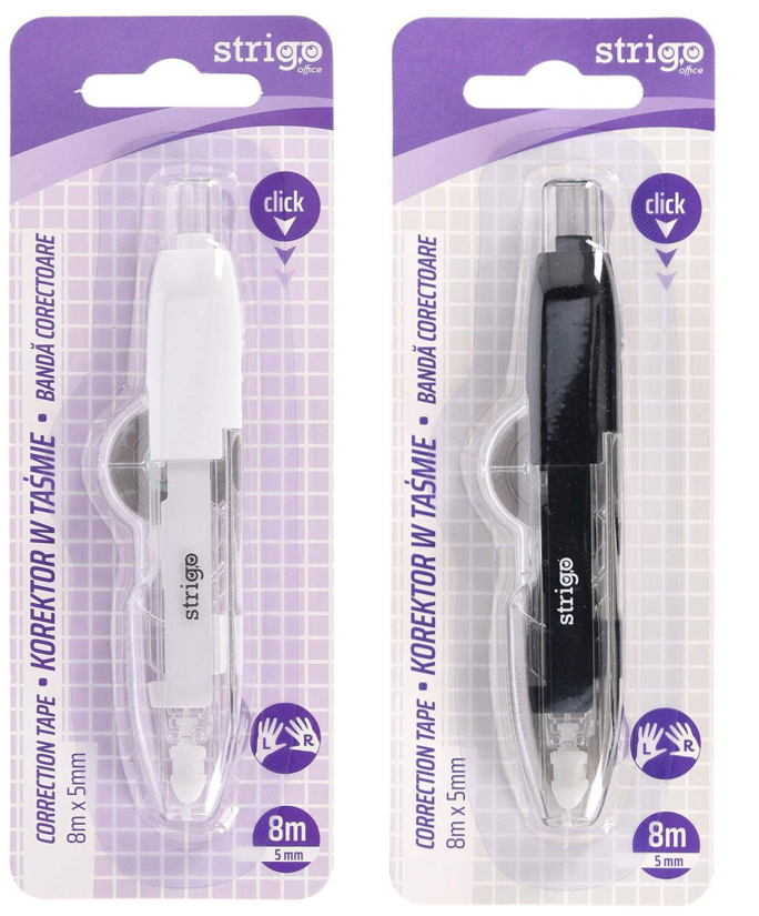 Bandă corectoare Strigo tip pix, 5mm x 8m, cu mecanism [9]