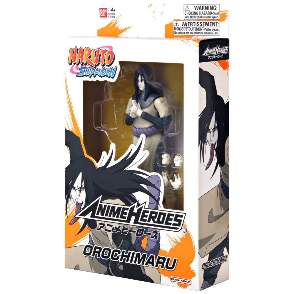 BANDAI FIGURINA ANIME HEROES NARUTO SHIPPUDEN OROCHIMARU 17CM