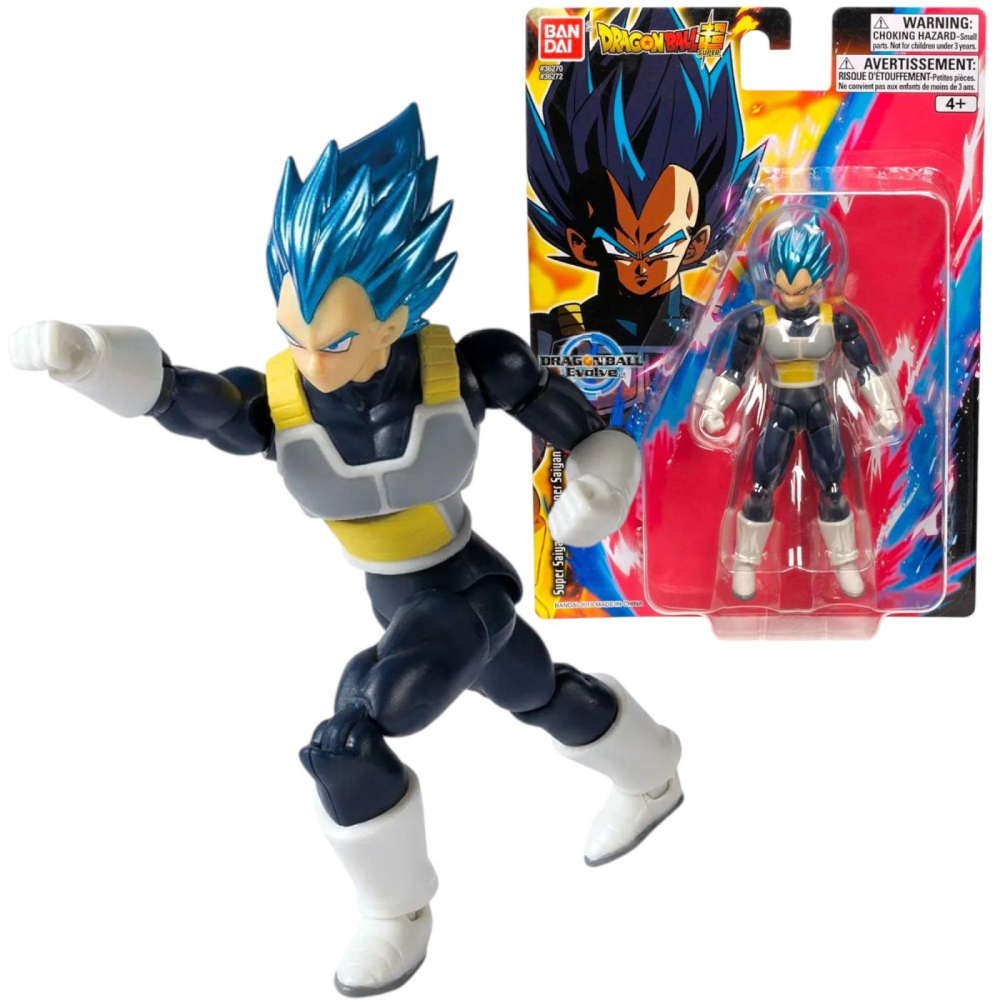 BANDAI FIGURINA DRAGON BALL EVOLVE GOD SUPER SAIYAN VEGETA 12CM [9]