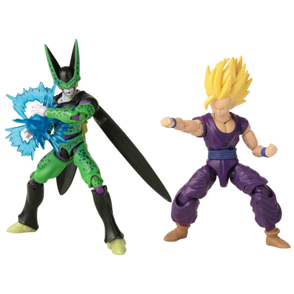 BANDAI SET 2 FIGURINE DRAGON BALL DRAGON STARS BATTLE PACK SUPER SAIYAN 2 GOHAN SI CELL [2]